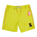 Psycho Bunny Leo Hydrochromic Men Swim Trunks Fresh Citrus