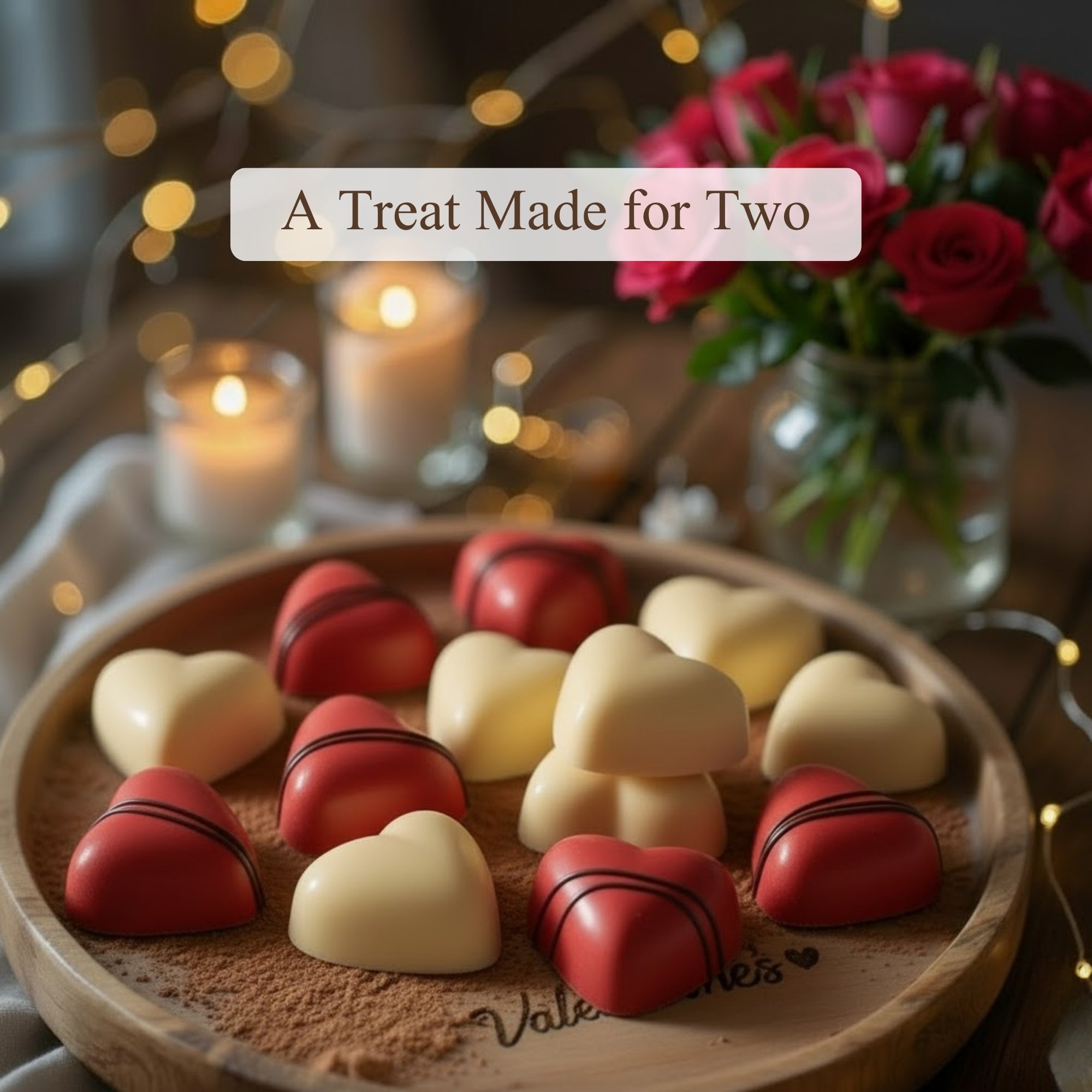 Andy Anand White Chocolate Heart Gift Box, 25 pc, 60% Cocoa – Gluten - Free, Silky Smooth, Valentine's Day, Anniversary & Special Gift