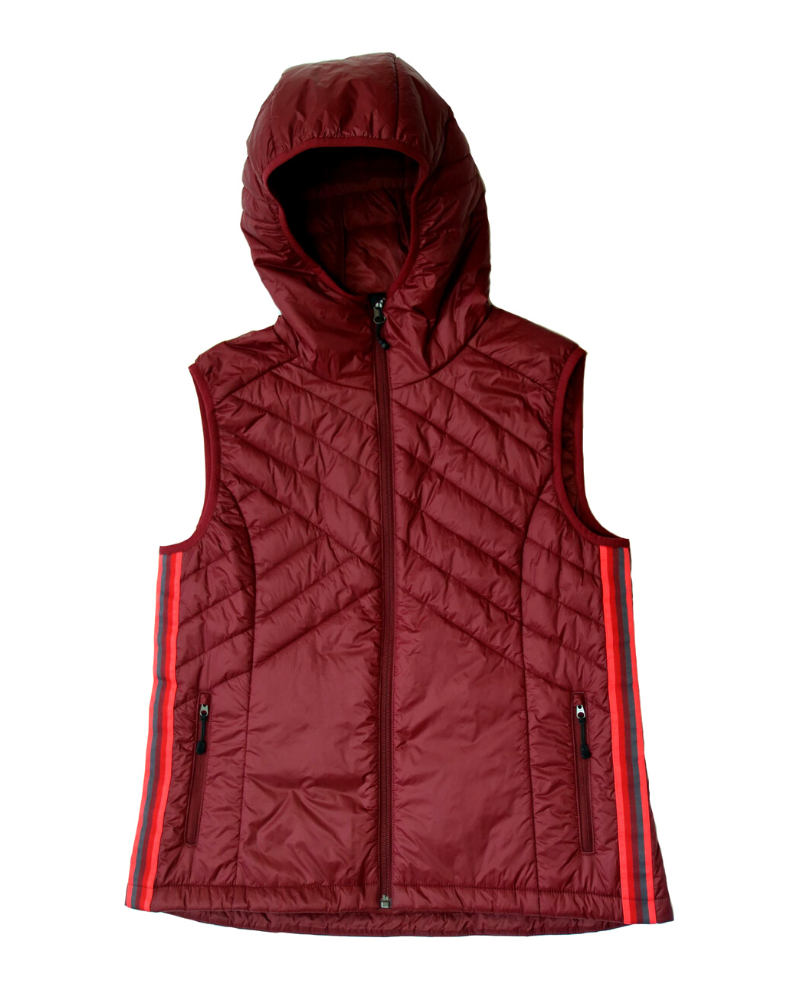 Powerstripe Eco - Friendly Down Hooded Vest