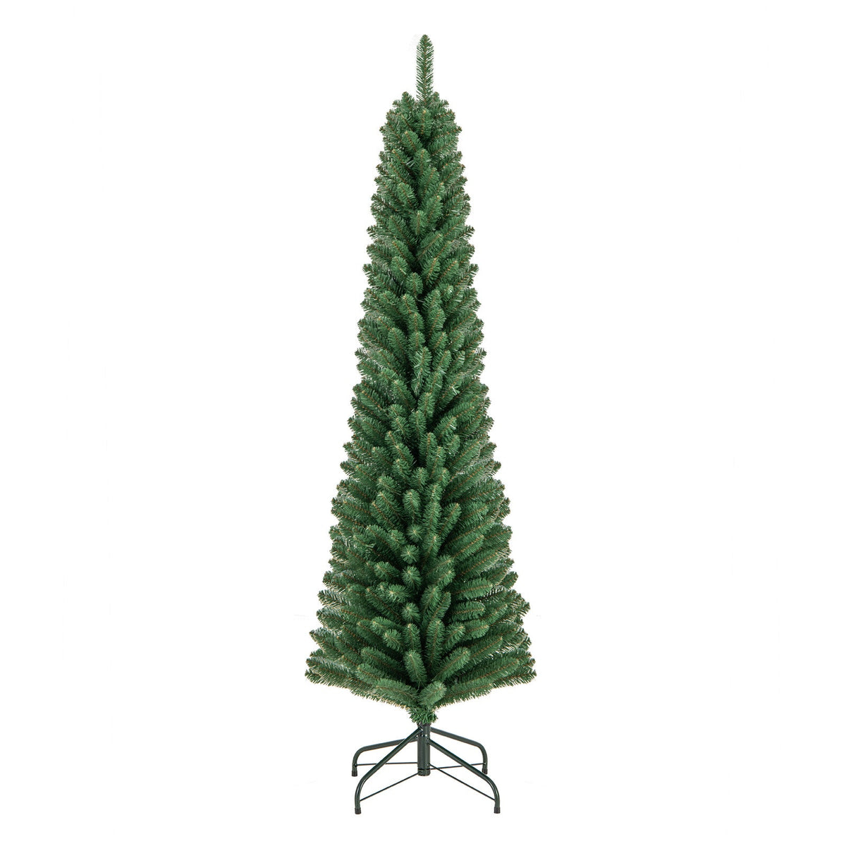 WONDERWALL ‘Noël DuBois’ Unlit Pencil Artificial Christmas Tree with Memory-Wire Branches — Multiple Sizes
