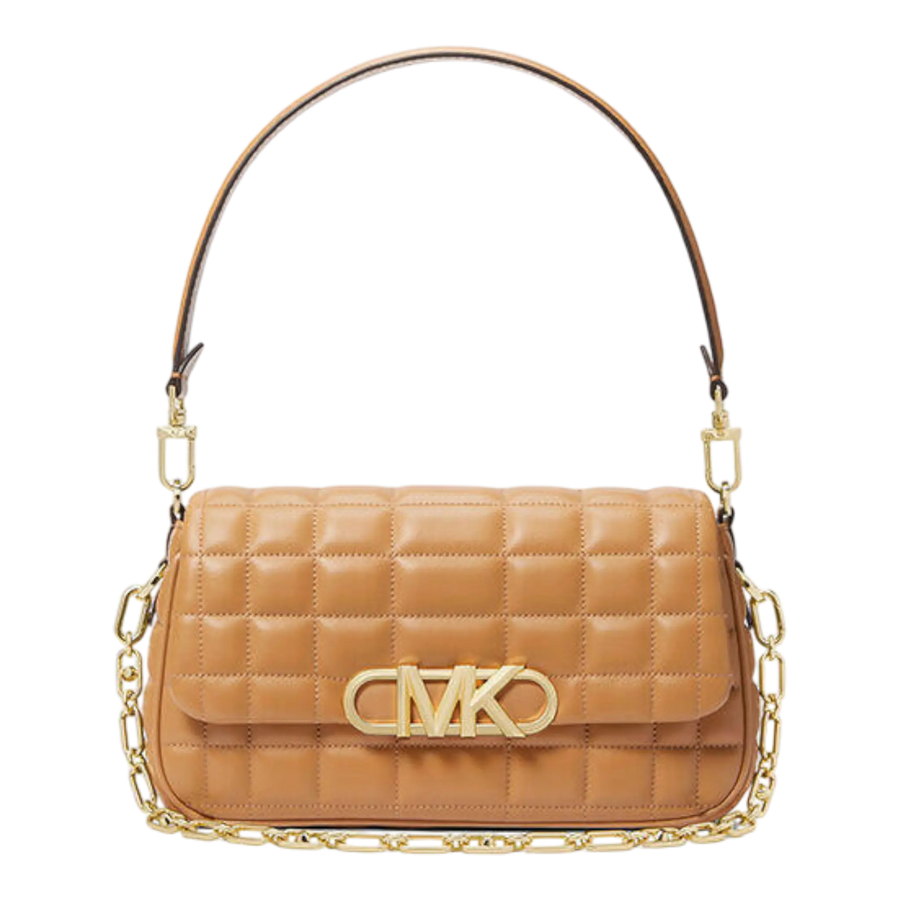 Michael Kors Parker Women Medium Shoulder Bag Pale Peanut Leather