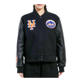 Pro Standard MLB New York Mets Classic Wool Varsity Women Jacket Jet Black
