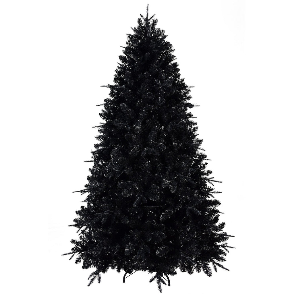 WONDERWALL 'Une Collection' 6-Foot Pre-Lit Black Christmas Tree with 350 LED Lights - Black