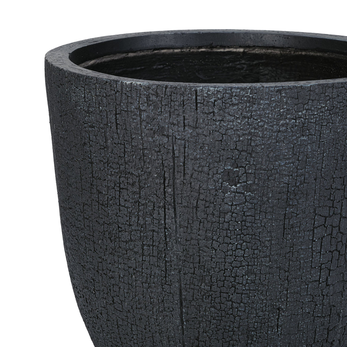 WONDERWALL 'Une Collection' Lightweight MGO Planter Set of 3 with Crackle Texture - Neutral