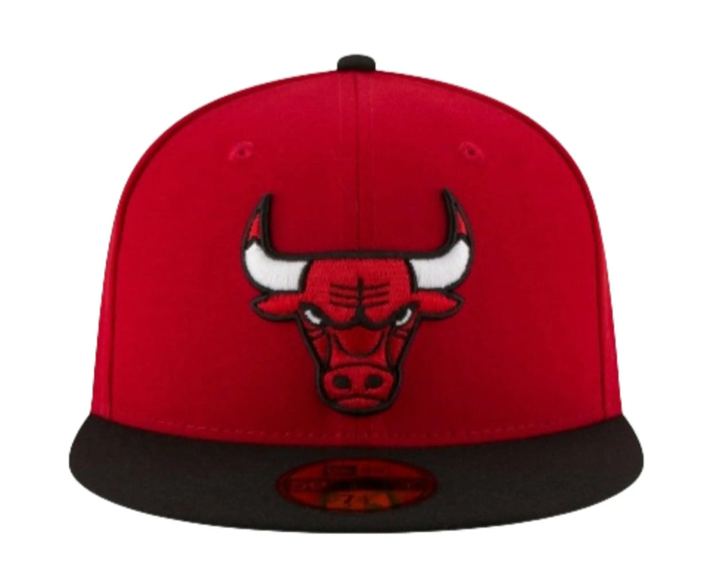 New Era 59Fifty Men Chicago Bulls 2-Tone Fitted Hat Red/Black