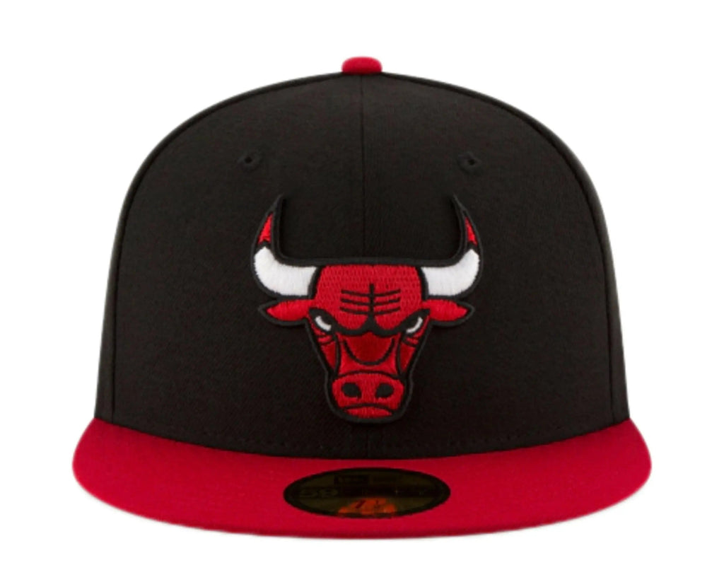New Era Chicago Bulls Alternate 2-Tone Men Fitted Hat Black/Red