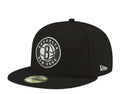 New Era 59Fifty Men Brooklyn Nets Fitted Hat Black/White