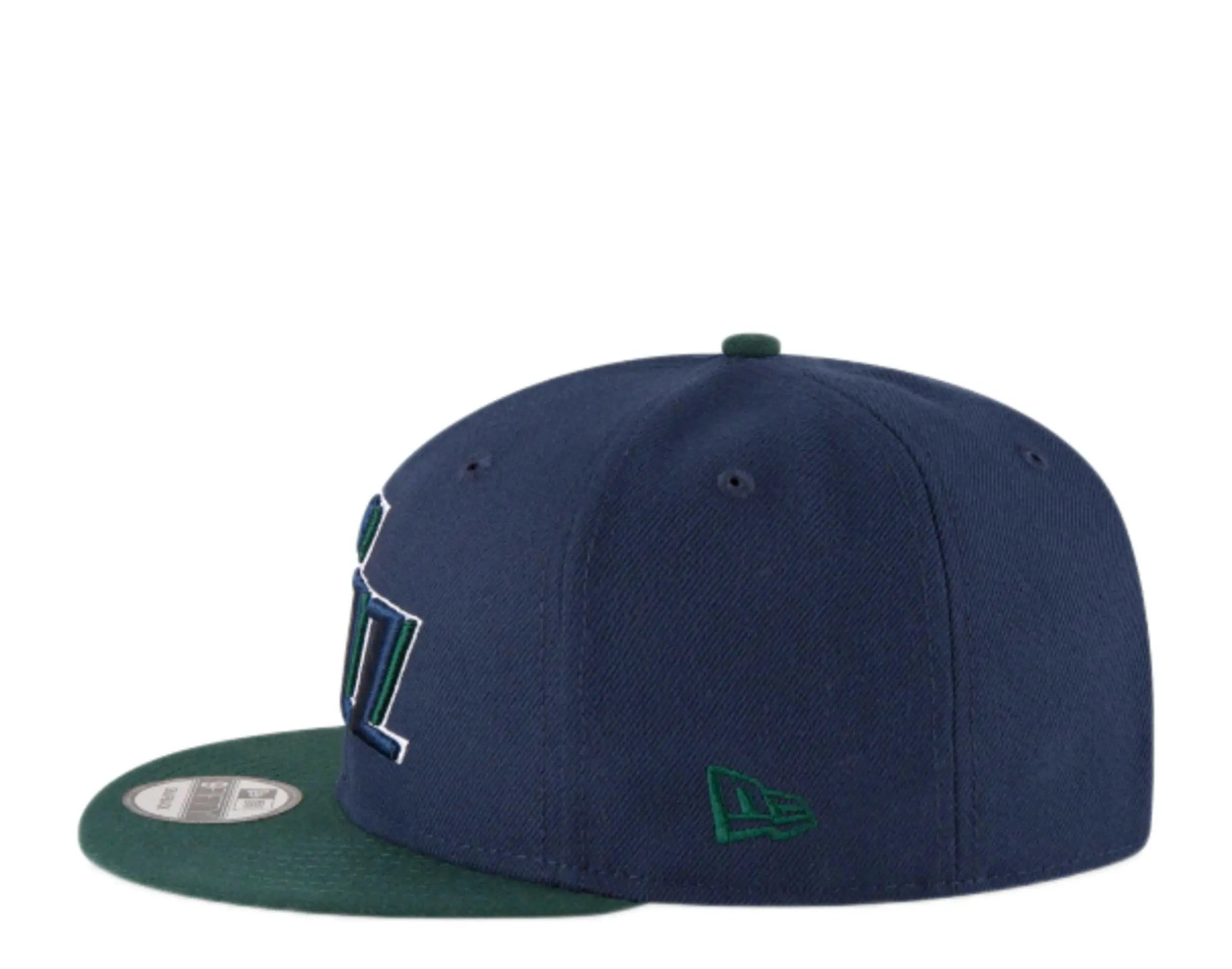 New Era 9Fifty Men Snapback Hat Navy/Green