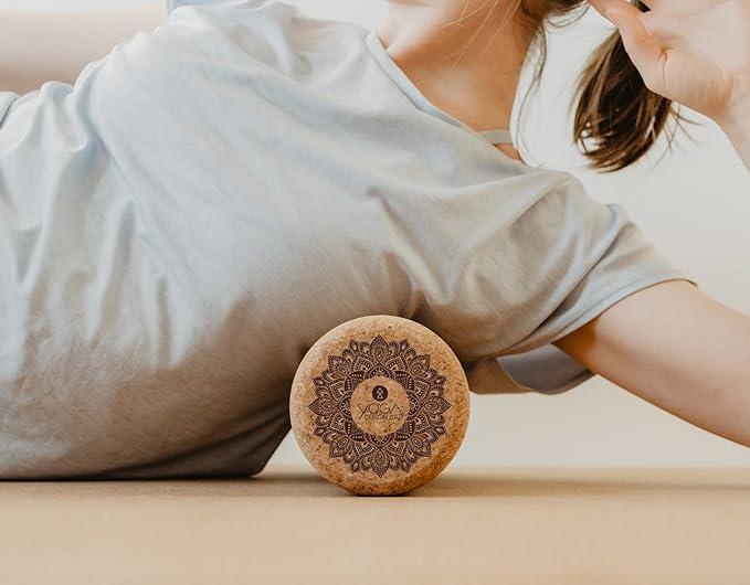 The Cork Roller | Release Tight Muscles, Improve Circulation, Decrease Soreness, Massages Tissue | Ideal for All Areas of The Body arms, Legs, Back | Travel Friendly (Mandala Tonal)