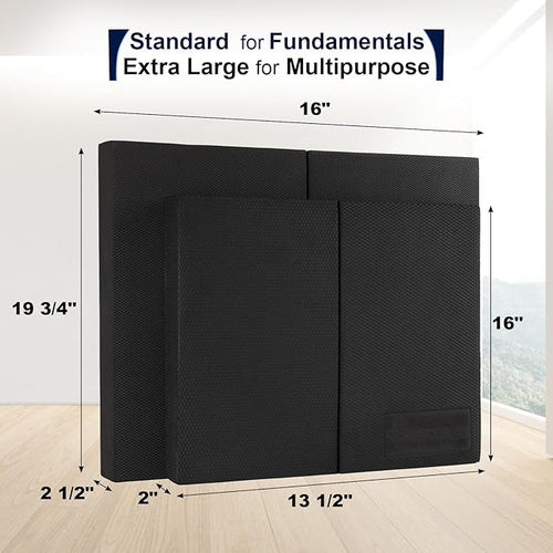2 - in - 1 Non - Slip Balance Pad - High - Density Foam Cushion, Supportive Exercise Mat & Knee Pad for Core Training, Yoga, Pilates, Physical Therapy, Stability Training, Stretching, and Rehab