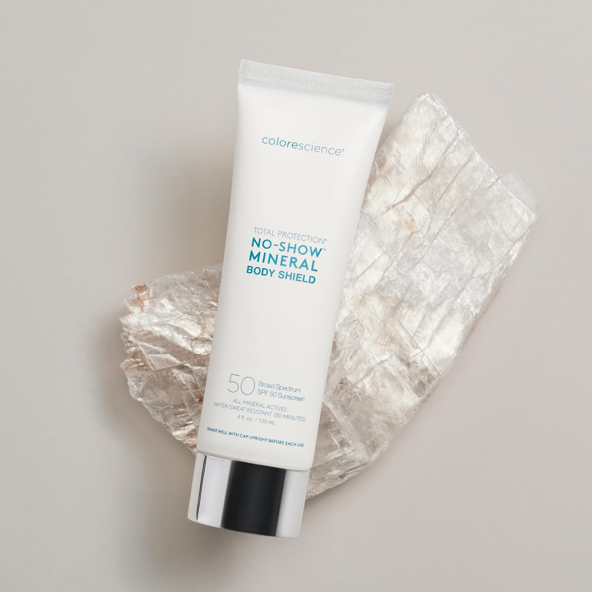 Total Protection® No-Show™ Body Shield SPF 50, Sheer White-Cast-Free Zinc Oxide, Environmental Defense Against Blue Light & Pollution, For All Skin Types, 6 fl. oz