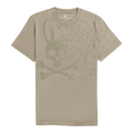 Psycho Bunny Mullen Graphic Men T‑Shirt Wet Sand