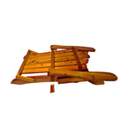 WONDERWALL 'Une Collection' Foldable Solid Wood Adirondack Chair with Classic Design - Oak Finish