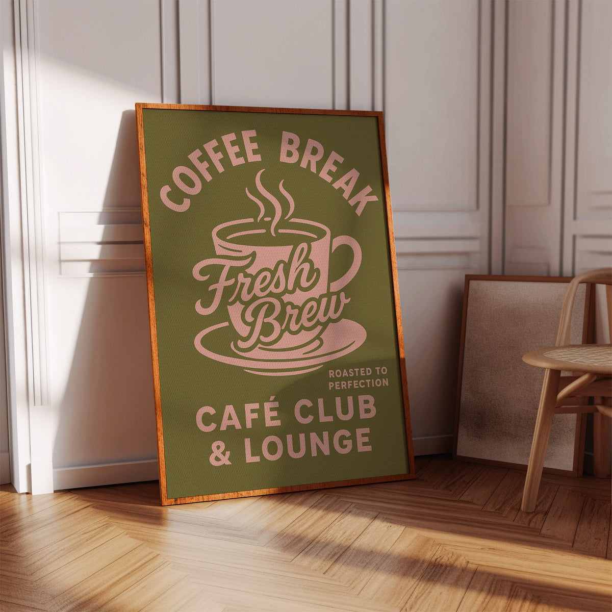 WONDERWALL ‘L’Atelier Fun Collection’ Fresh Brew Retro Coffee Poster