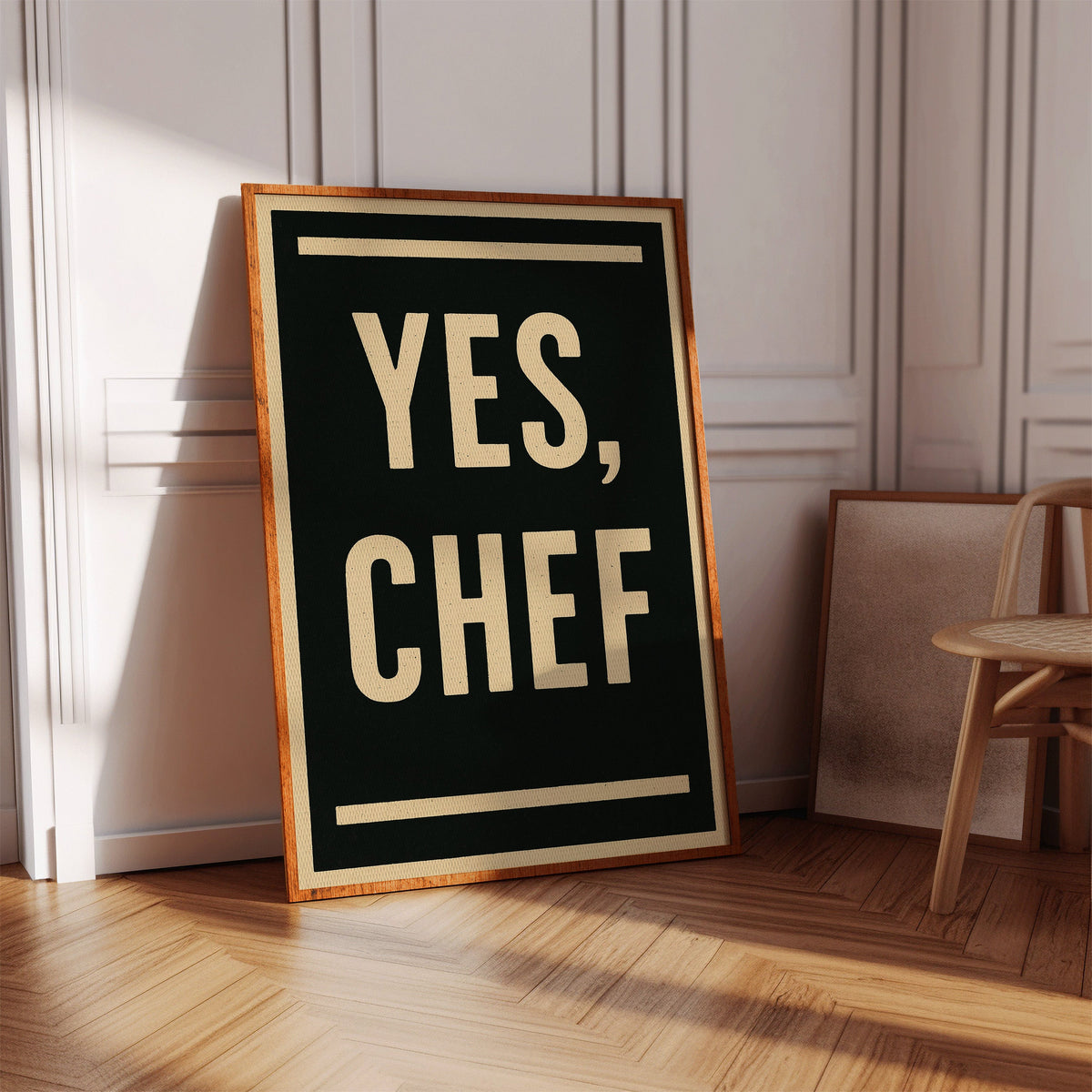 WONDERWALL 'L’Atelier Fun Collection' Yes Chef Kitchen Command Print