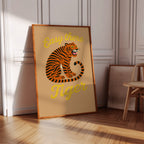 WONDERWALL ‘L’Atelier Fun Collection’ Easy There Tiger Retro Jungle Print