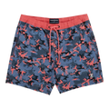 Psycho Bunny Rye All Over Print Men Swim Trunks Chambray Blue