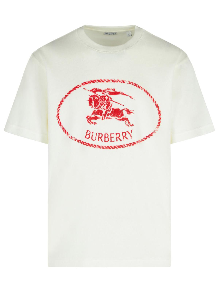 White Cotton Blend T - Shirt Men