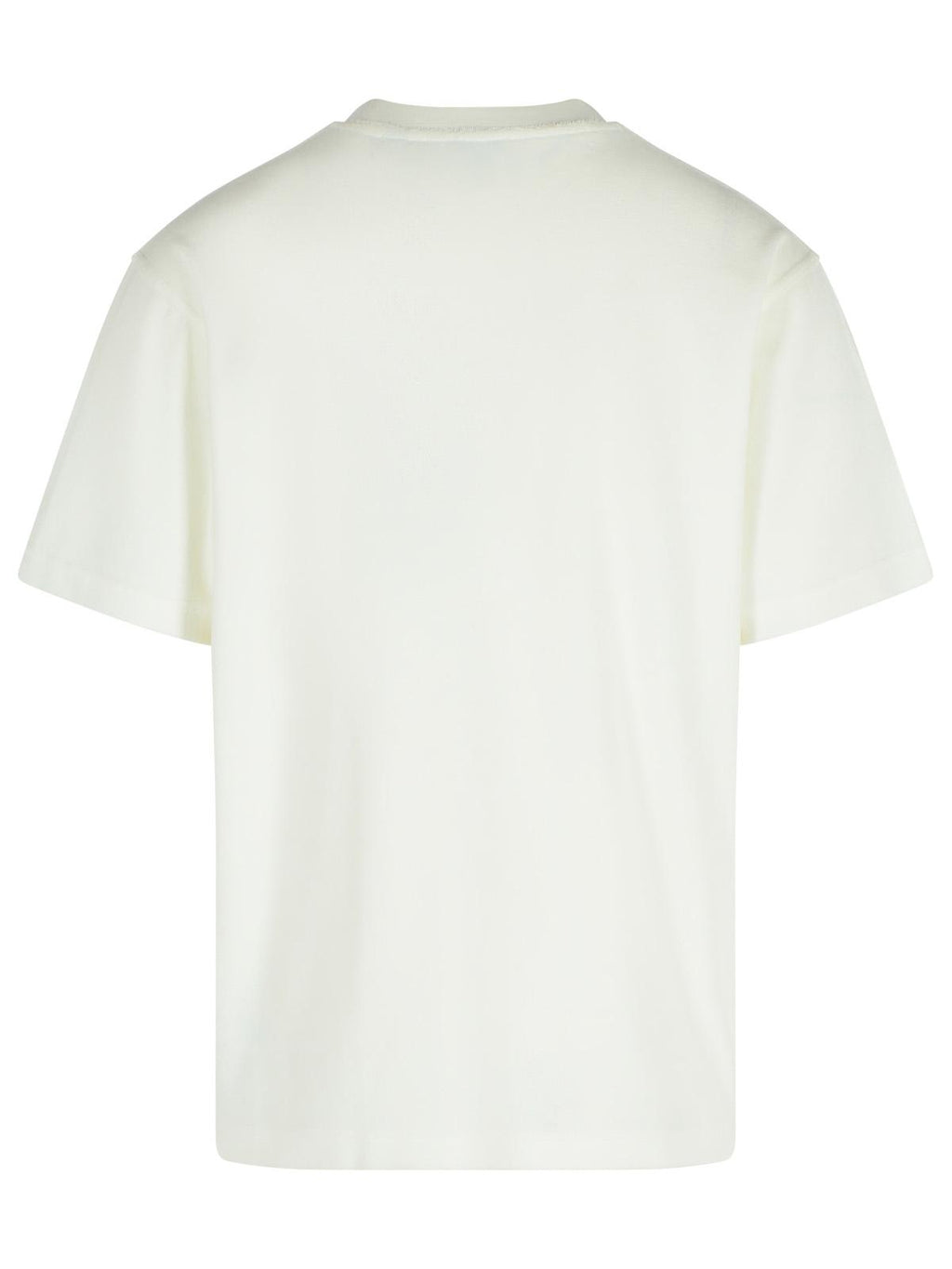 White Cotton Blend T - Shirt Men