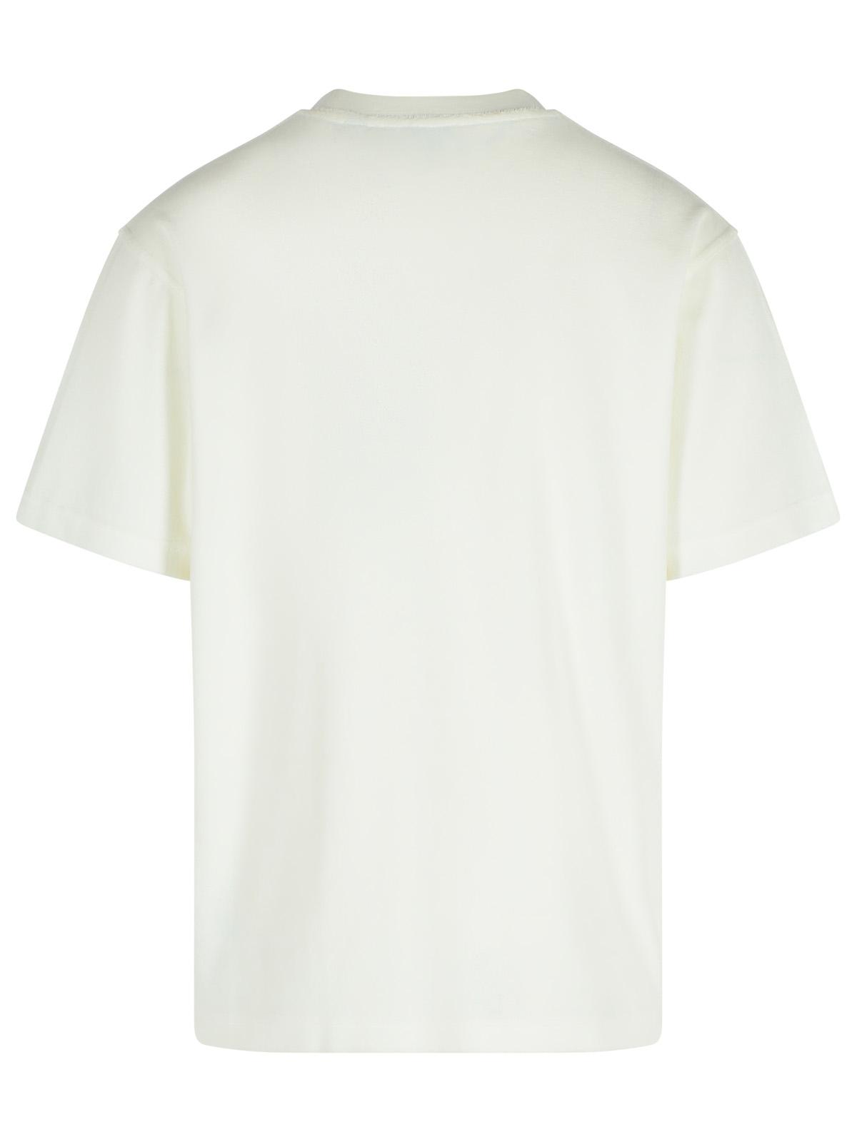 White Cotton Blend T - Shirt Men