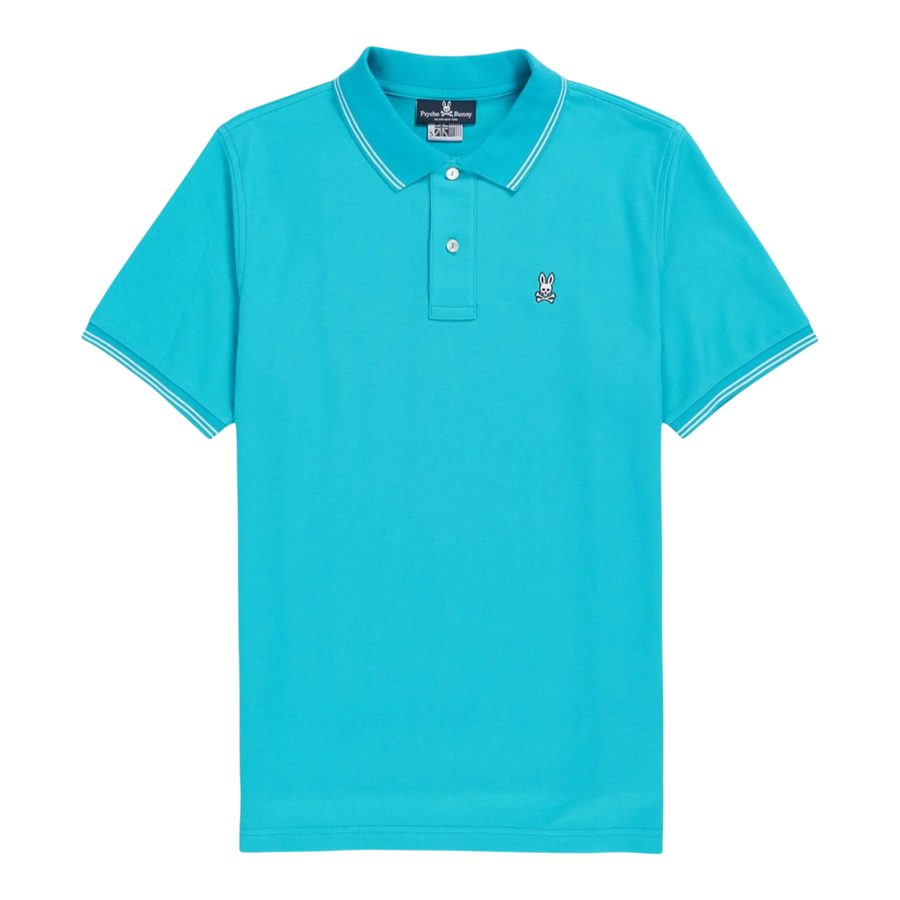 Psycho Bunny Logan Men Polo Shirt Placid Sea Blue