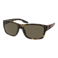 Prada Linea Rossa PS 01WS Men Sunglasses Dark Grey Rubber
