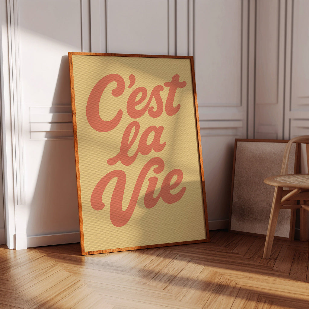 WONDERWALL ‘L’Atelier Fun Collection’ C’est La Vie Retro Wall Art