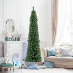 WONDERWALL ‘Noël DuBois’ Unlit Pencil Artificial Christmas Tree with Memory-Wire Branches — Multiple Sizes