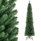 WONDERWALL ‘Noël DuBois’ Unlit Pencil Artificial Christmas Tree with Memory-Wire Branches — Multiple Sizes