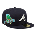 New Era Atlanta Braves Stateview 59FIFTY Men Fitted Hat Navy