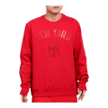 Pro Standard MLB New York Yankees Triple Red Crewneck Men Sweatshirt Red
