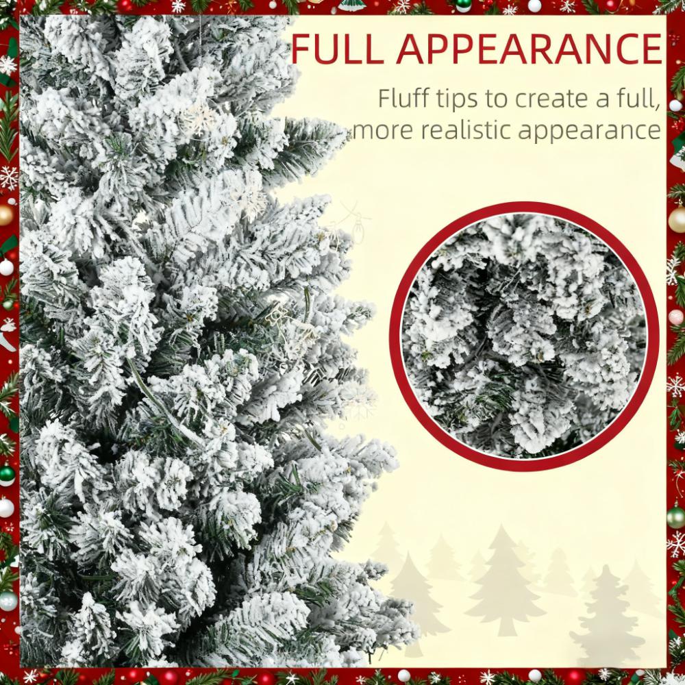 WONDERWALL ‘Noël DuBois’ Slim Artificial Christmas Tree with Warm White LEDs – Green