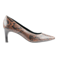 Geox Bibbiana Women Pumps Brown/Python Print