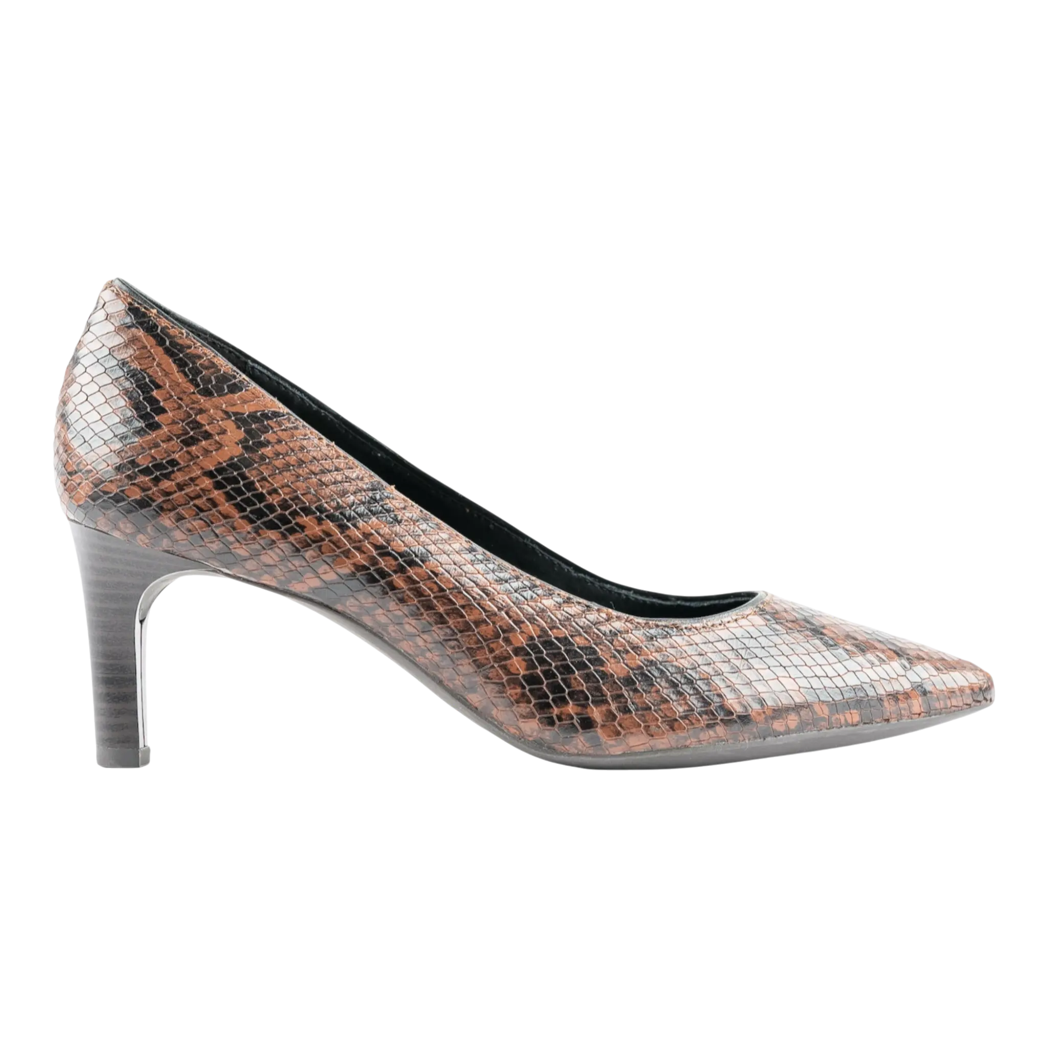 Geox Bibbiana Women Pumps Brown/Python Print