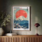 WONDERWALL ‘L’Atelier Fun Collection’ Vintage Mount Fuji – Rising Sun & Cherry Blossoms