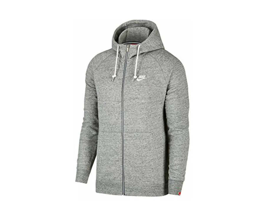 Nike Sportswear Legacy Full-Zip Men Hoodie Carbon Heather Grey/Sail