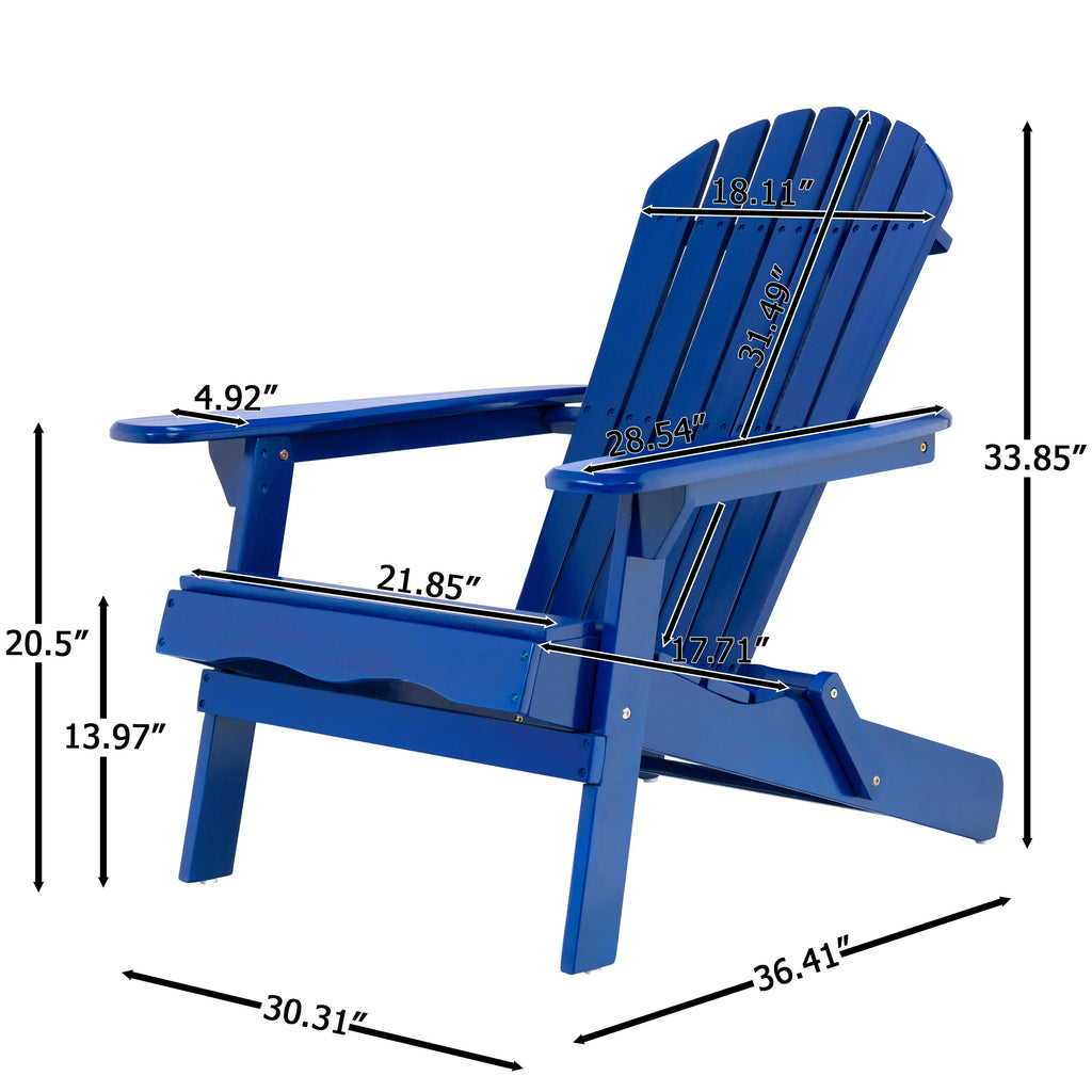 WONDERWALL 'Une Collection' Malibu Adirondack Chair with Foldable Frame - Acacia Wood