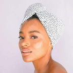 KitSch Drying Hair Towel Micro Dot