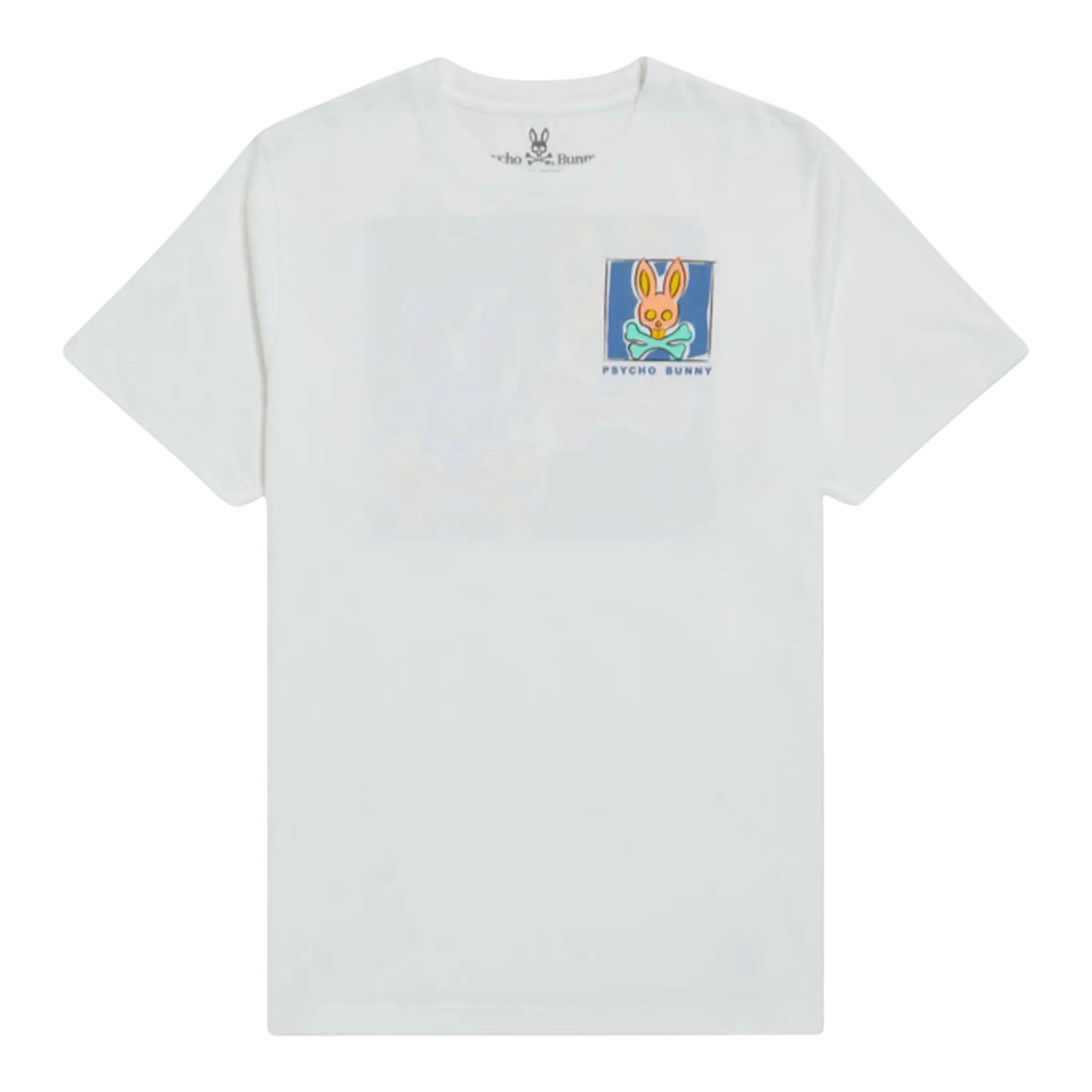 Psycho Bunny James Bunny In A Box Men Big and Tall Tee Shirt White