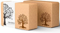 Cork Yoga Blocks 2 Pack Set, Natural Cork Soft Non - Slip Yoga Blocks, High Density & Eco Friendly Yoga Accessories | Men, Ideal for Yoga, Pilates, Stretching and Toning