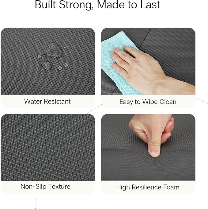 2 - in - 1 Non - Slip Balance Pad - High - Density Foam Cushion, Supportive Exercise Mat & Knee Pad for Core Training, Yoga, Pilates, Physical Therapy, Stability Training, Stretching, and Rehab