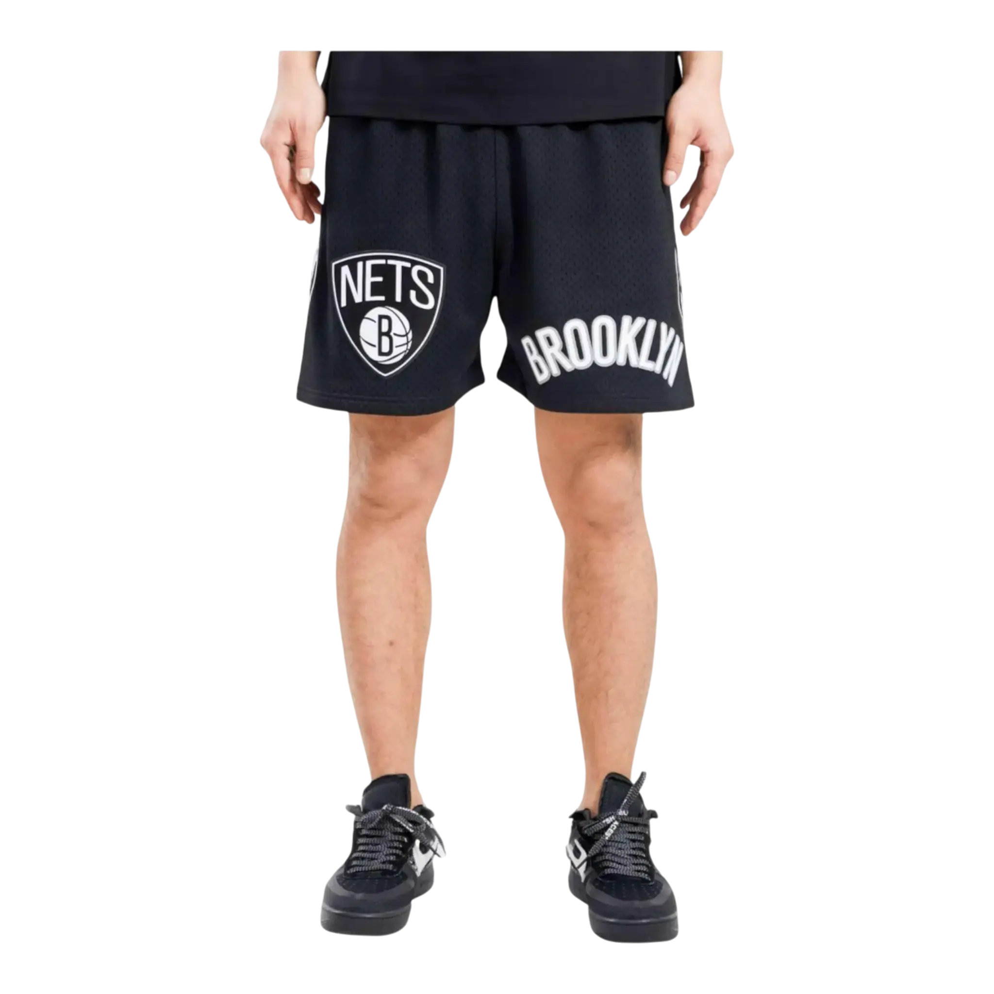 Pro Standard Brooklyn Nets Logo Pro Team Men Mesh Shorts Black