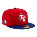 New Era 59Fifty Texas Rangers 50th Anniversary Alternate 3 Fitted Hat Red/Royal