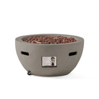 WONDERWALL 'Une Collection' 27" Bowl Propane Fire Pit with 40,000 BTU Output - Light Gray