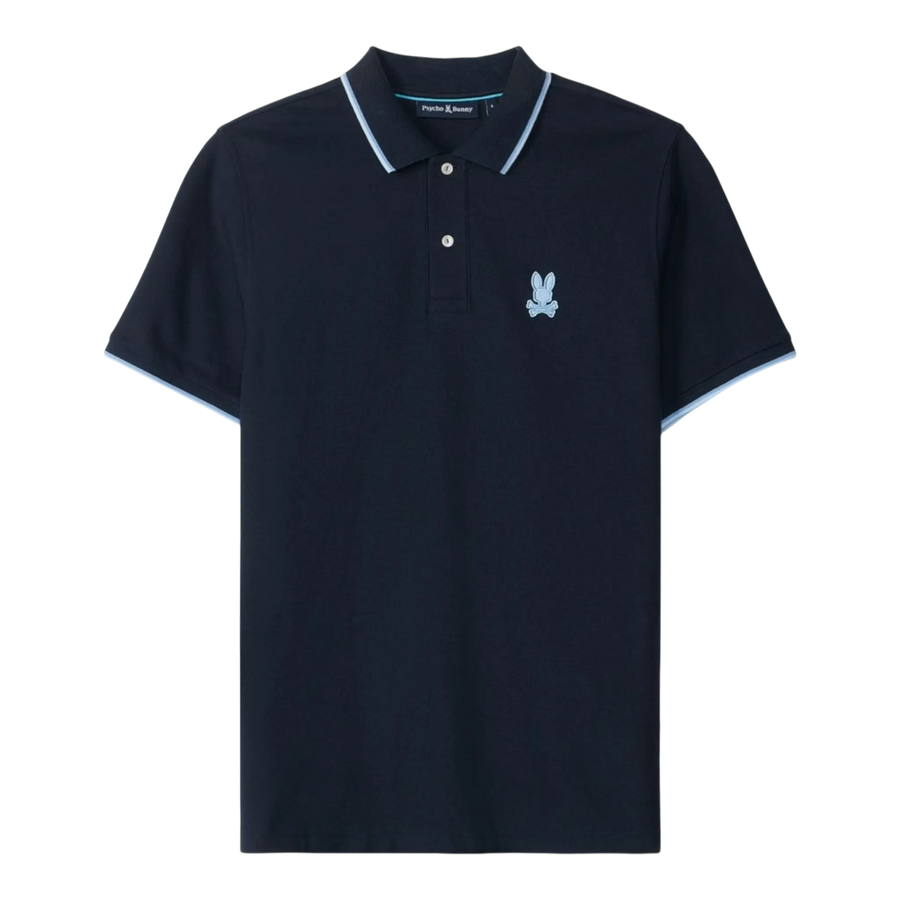 Psycho Bunny Houston Pique Polo Men Polo Shirt Navy
