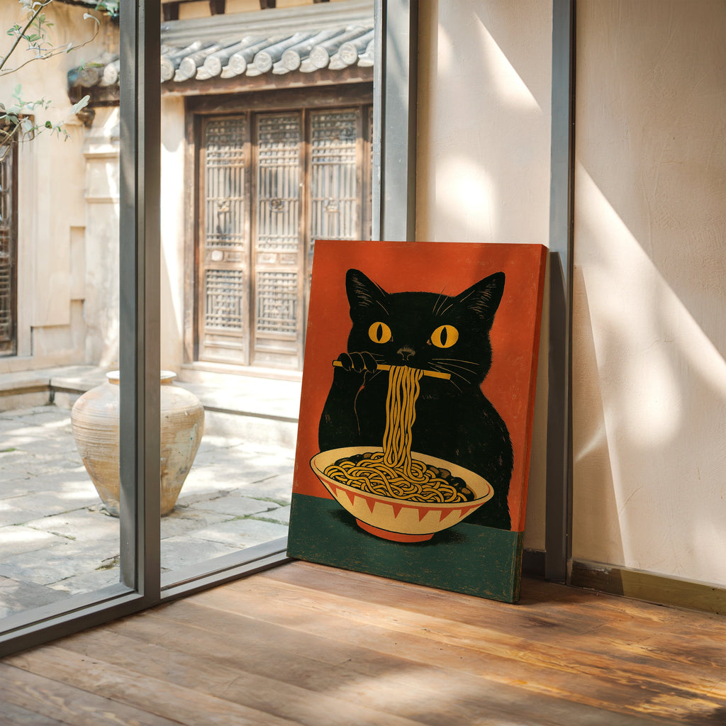 WONDERWALL 'L’Atelier Fun Collection' Ramen Raider – Midnight Noodles, Feline Style