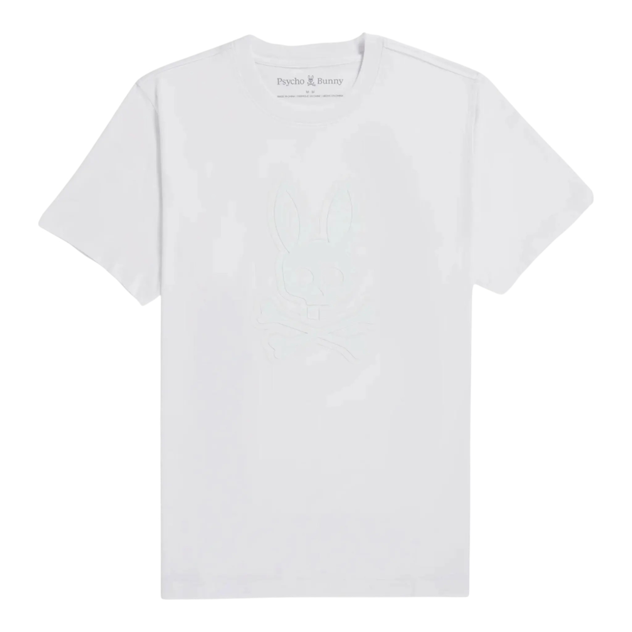 Psycho Bunny Damon Graphic Men Big and Tall Tee White