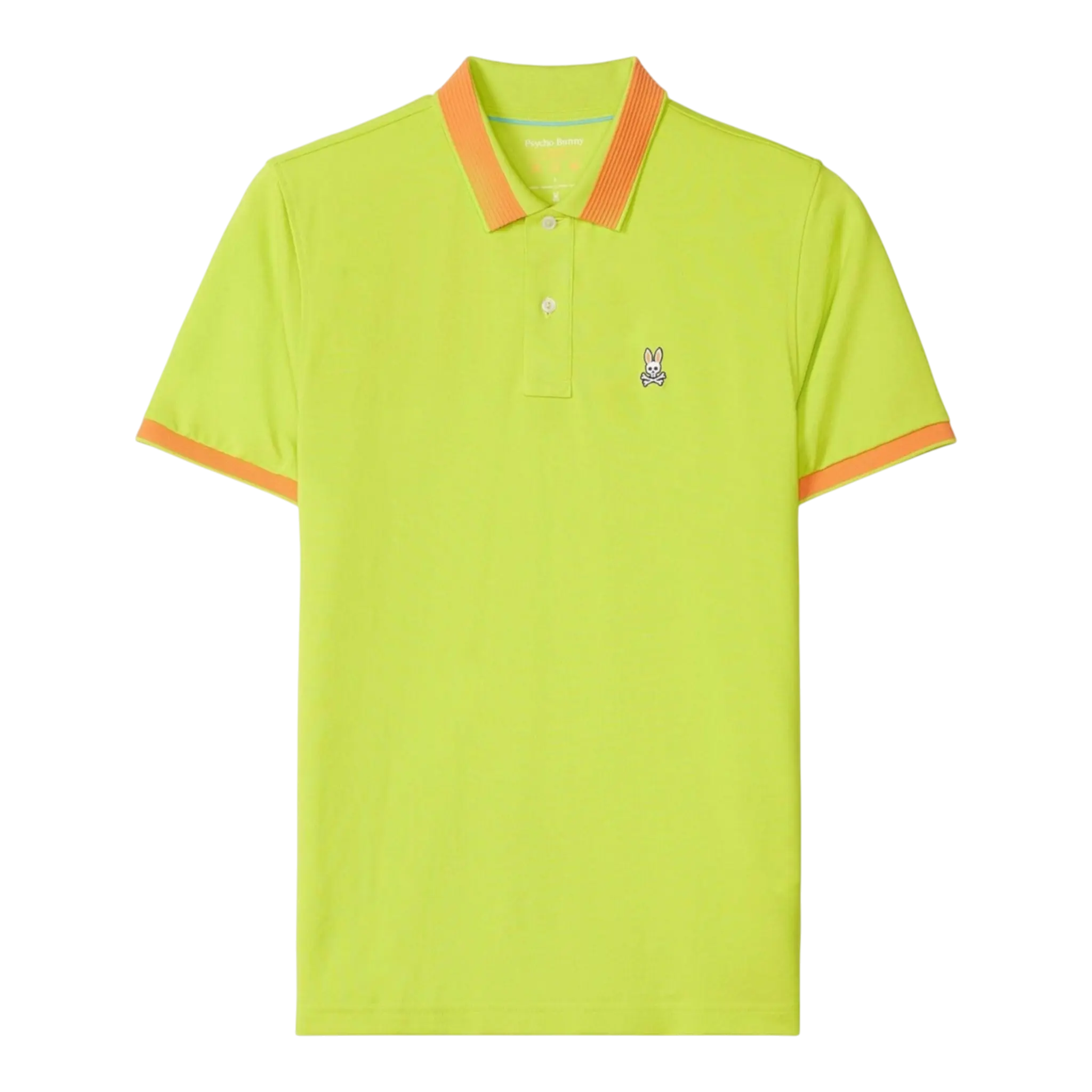 Psycho Bunny Graham Mesh Sport Polo Men Polo Shirt Lime Punch