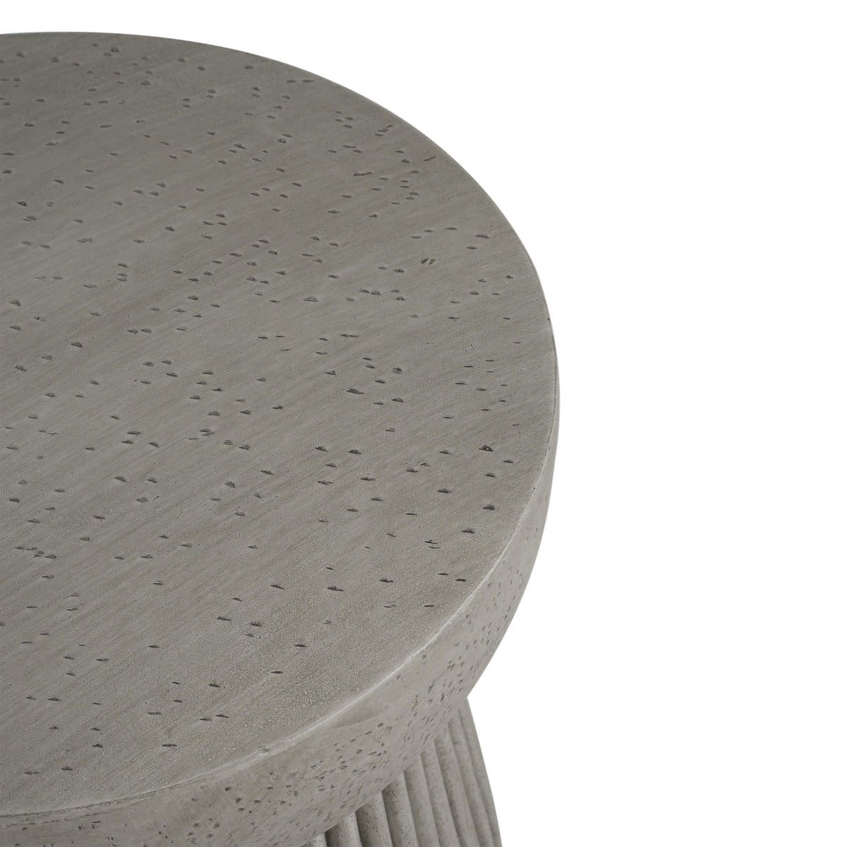 WONDERWALL 'Une Collection' Outdoor Lightweight Concrete Side Table with Hourglass Design