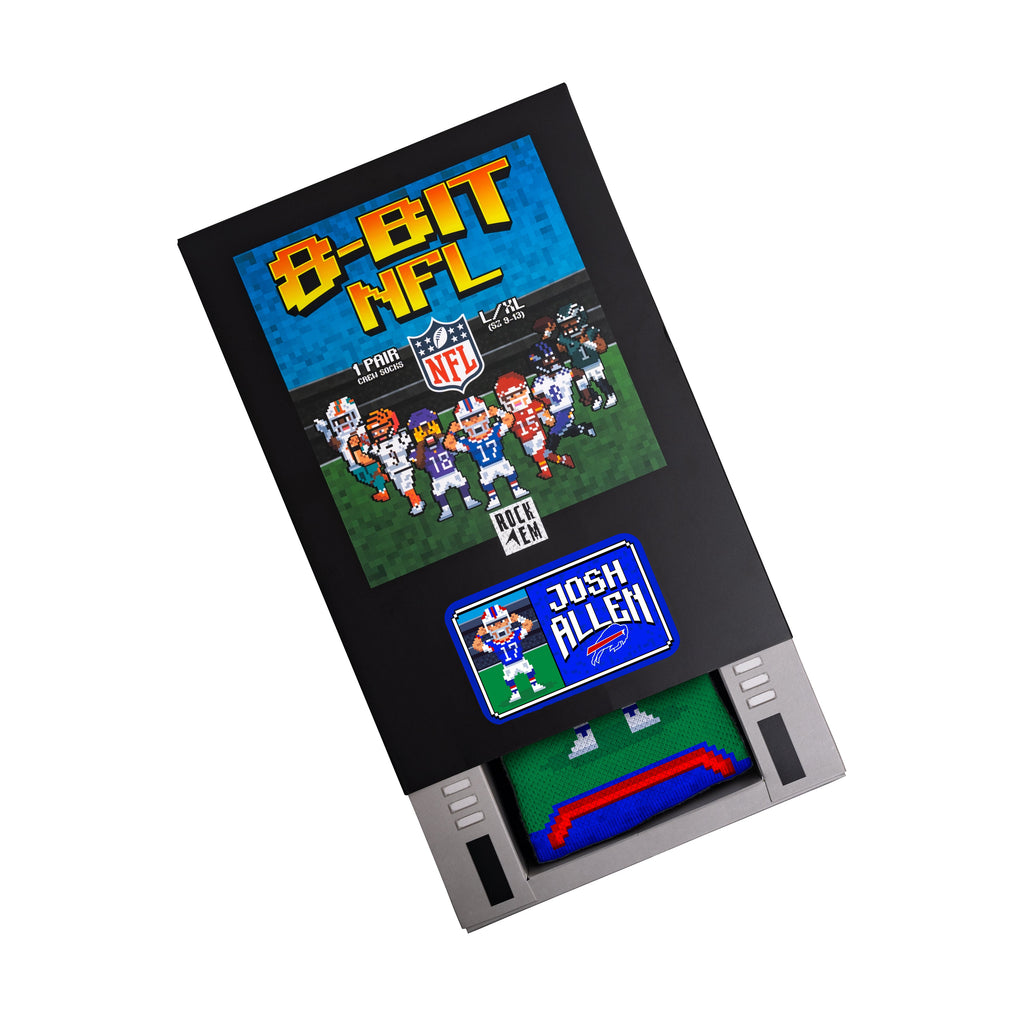 Josh Allen - Buffalo Bills - 8-Bit (Box Set) Crew Socks